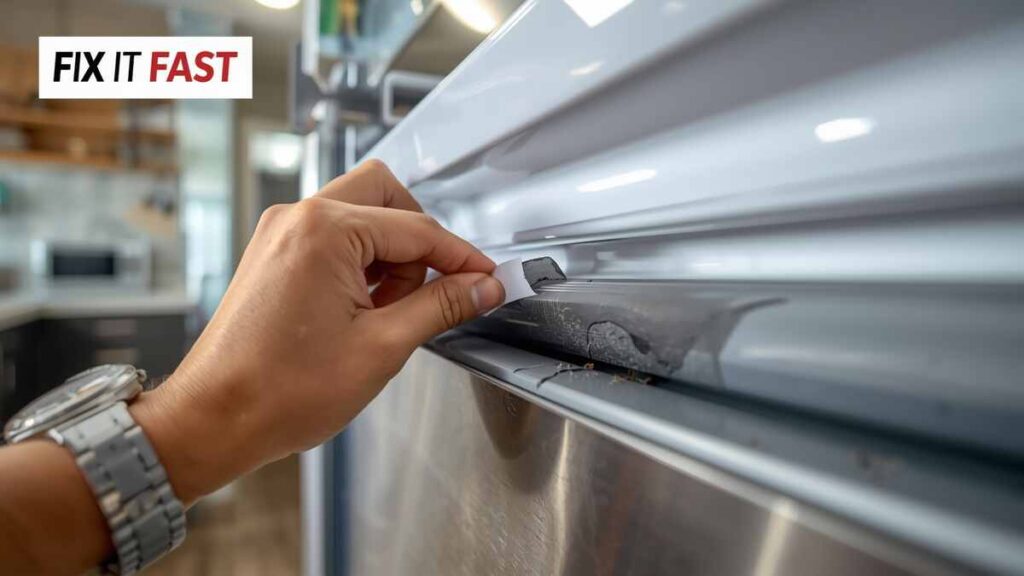 66356 frigiaire refrigerator gasket coming off at the door corner